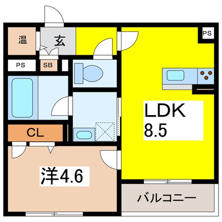 メゾン　ド　カナワの物件間取画像